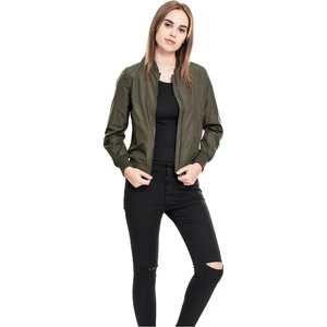 Women's Light Bomber Jacket - Dark Olive