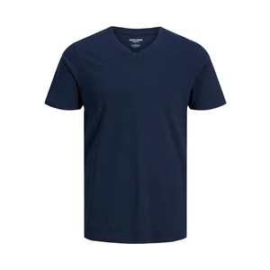 Dark blue men's basic T-shirt Jack & Jones Organic - Men
