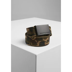 Canvas belts woodcamo/blk