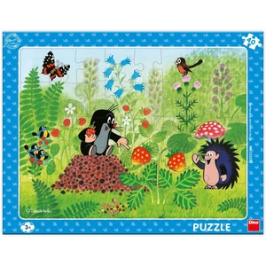 Dino Puzzle doskové Krtko a jahody 40 dielikov