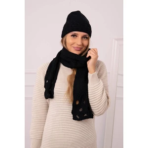 Ladies set with scarf Julita K382 black