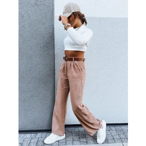 EMERALD Womens Wide Pants, Camel, Dstreet