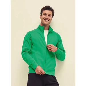 Green Men's Sweatshirt Lightweight Sweat Jacket Fruit of the Loom