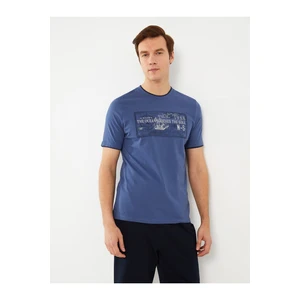 LC Waikiki Crew Neck Short Sleeved Printed Combed Combed Men's T-Shirt.