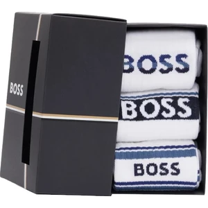 3PACK Hugo Boss Socks White