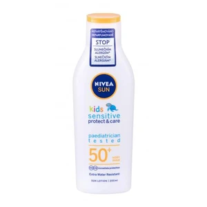 Nivea Sun Kids Protect & Sensitive Sun Lotion SPF50+ 200 ml opaľovací prípravok na telo pre deti