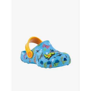 COQUI LITTLE FROG Dětské sandály 8701-248-1711 Lt. Blue/Lt. Orange 2223