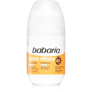 Babaria Deodorant Double Effect antiperspirant roll-on na zpomalení růstu chloupků 50 ml