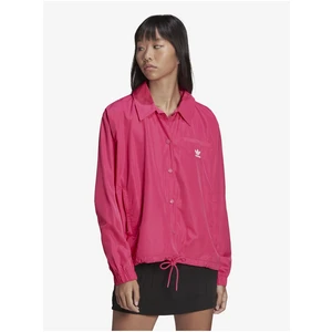 Dark Pink Women's Lightweight Jacket adidas Originals Windbreaker - Women