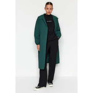 Trendyol Oil Premium Oversize Water Repellent Long Coat