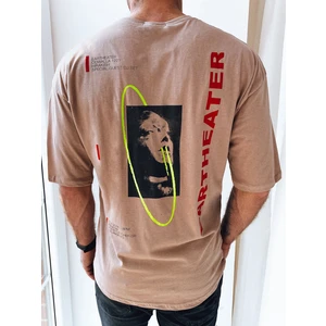 Men's T-shirt with cappuccino Dstreet print
