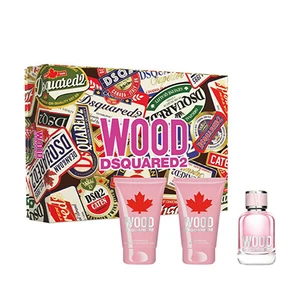 Dsquared² Wood For Her - EDT 50 ml + sprchový gel 50 ml + tělové mléko 50 ml