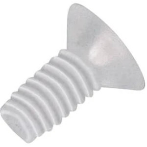 Šroub se zápustnou čočkovou hlavou TOOLCRAFT 839991, N/A, M5, 20 mm, plast, polyamid, 10 ks