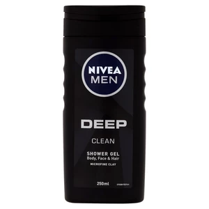 Nivea Men Deep sprchový gel na obličej, tělo a vlasy 250 ml