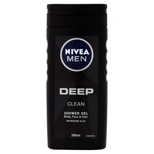 Nivea Men Deep sprchový gel na obličej, tělo a vlasy 250 ml