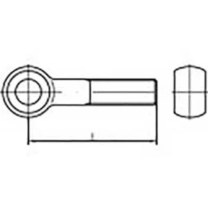 Prstencová skrutka TOOLCRAFT TO-6854859, N/A, M10, 65 mm, ocel, 25 ks