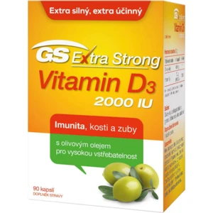 GS Extra Strong Vitamin D3 2000 IU, 90 kapslí