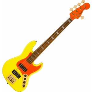 Fender MonoNeon Jazz Bass V Galben neon