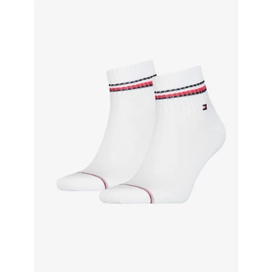 Sada dvou párů bílých pánských ponožek Tommy Hilfiger - Pánské