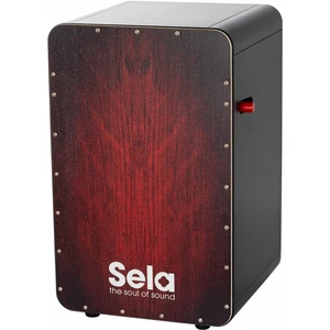 Sela SE 047 CaSela Dřevěný cajon Black/Red Dragon