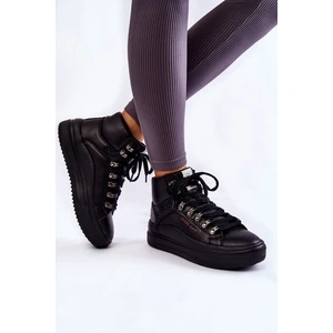 Womens High Sneakers Cross Jeans KK2R4029C Black