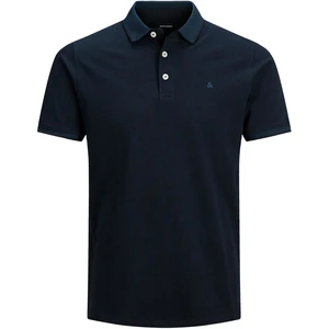 Jack&Jones PLUS Pánské polo triko Slim Fit JJEPAULOS 12143859 Dark Navy 3XL