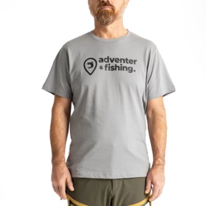 Adventer & fishing Camiseta de manga corta Short Sleeve T-shirt Titanium S