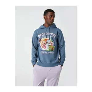 Koton Sweatshirt - Blue - Oversize