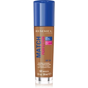 Rimmel Match Perfection tekutý make-up SPF 20 odtieň 501 Noisette 30 ml