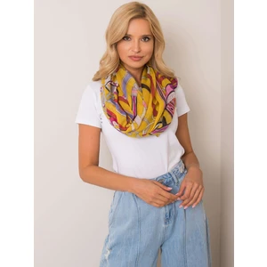 Yellow patterned shawl