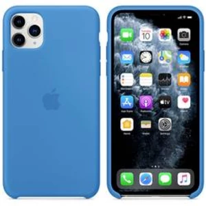 Apple iPhone 11 Pro Max Silicone Case-Surf Blue