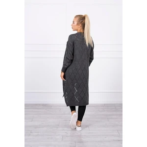 Sweater with a geometric pattern graphite