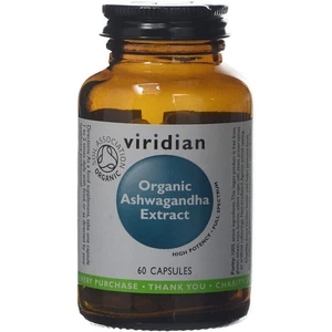 VIRIDIAN Ashwagandha Extract Organic – 60 kapslí