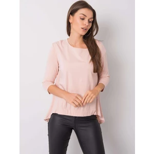 Light pink blouse with 3/4 sleeves