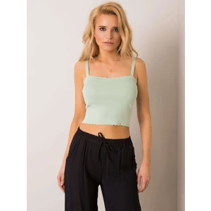 RUE PARIS Light green crop top