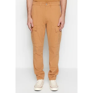 Trendyol Camel Men's Cargo Gabardine Trousers