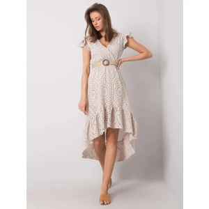 Beige dress Och Bella BI-25482.beige