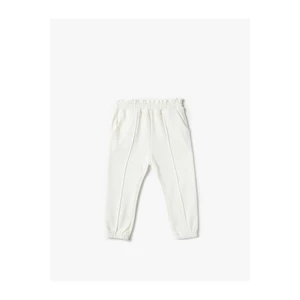 Koton Basic Cotton Jogger Pants with Elastic Waist.