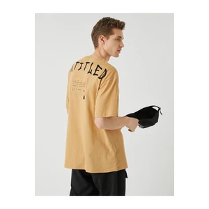 Koton Oversized T-Shirt with a Printed Back