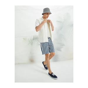 Koton Striped 5-Pocket Shorts