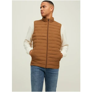 Brown Men's Quilted Vest Jack & Jones Recycle - Men