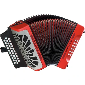 Hohner Compadre GCF Red Diatonic Accordion