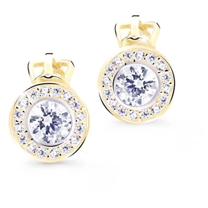 Cutie Jewellery Nežné náušnice kôstky s trblietavými zirkónmi Z8028-30-10-X-1