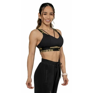 Nebbia Padded Sports Bra INTENSE Iconic Black/Gold XS Bielizna do fitnessa