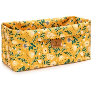 T-TOMI Long Baggie organizér Mustard flowers 16 x 21 x 34 cm 1 ks