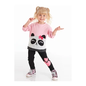 Komplet dziewczęcy Denokids CFF-20S1-121/Pink, Black