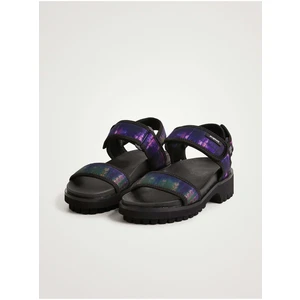 Purple and Black Desigual Track Sandal - Women