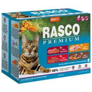 Kapsičky Rasco Premium Cat Adult Multipack 12x85g