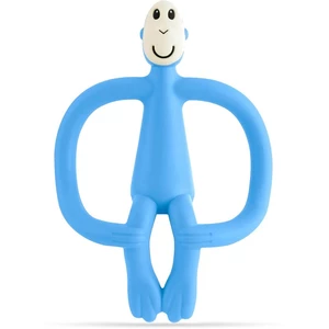 Matchstick Monkey Teething Toy and Gel Applicator hryzadielko s kefkou 2 v 1 Light Blue 1 ks