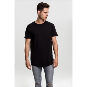 Long T-shirt in the shape of black